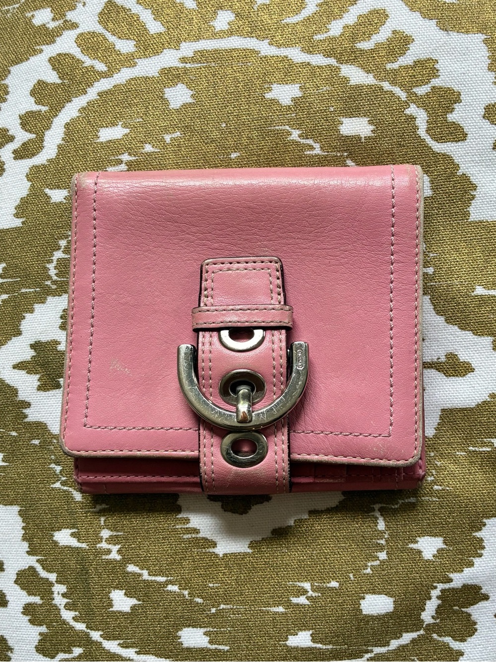 Coach Vintage Soho Flap Leather Wallet Bubblegum Pink